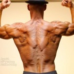 natural bodybuilder scooby  back bicep flex 