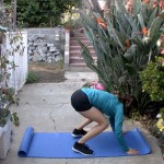 Modified burpee (mid position)