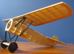 First model airplane Scooby built at age 7