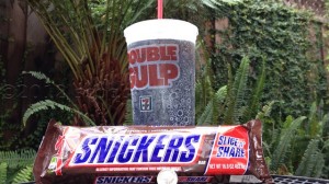Supersize Snacks - The One Pound Snickers Bar And Double Big Gulp