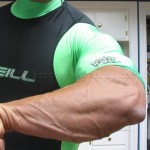 muscular bodybuilder forearm