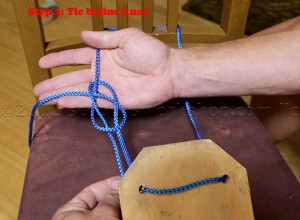 Tie the boline knot