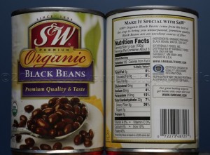 S&W organic black beans