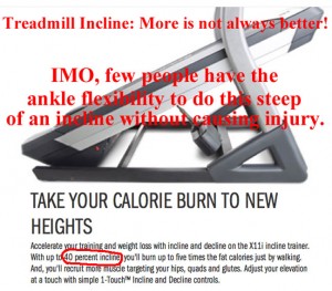 Incline Trainer Treadmill