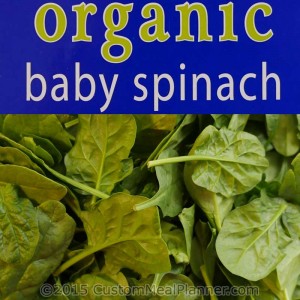 Spinach, baby, organic