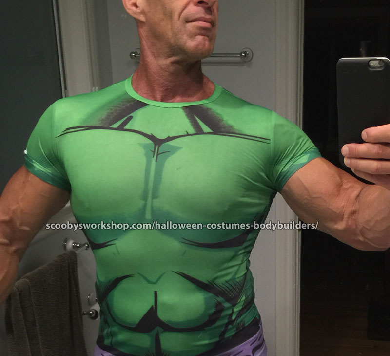 superhero hulk cheap halloween costume for bodybuilders