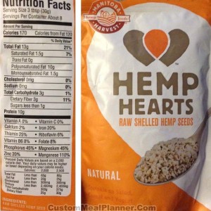 hemp hearts nutritional information