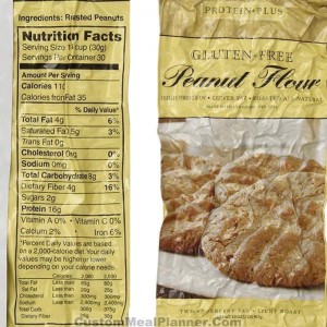 peanut flour nutritional information