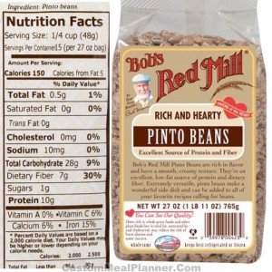 pinto beans nutritional information