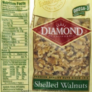 walnuts nutritional information