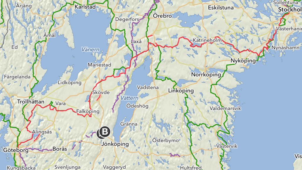 Actual-Sweden-Bike-Route